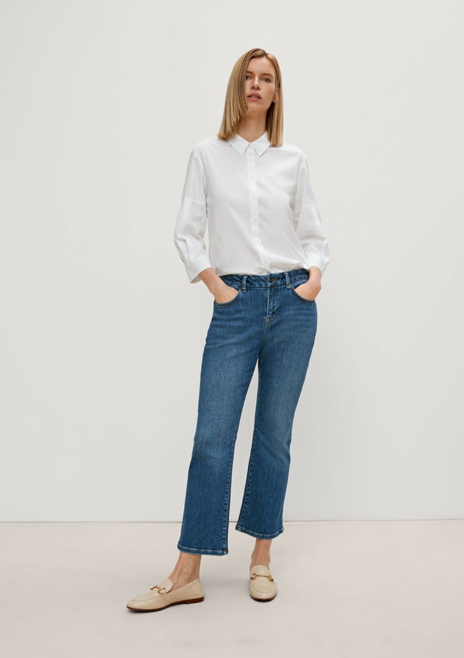 Comma Regular: 7/8-Jeans Mit Flared Leg Hosen