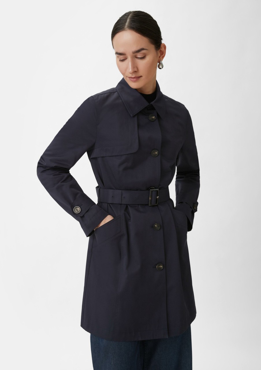 Comma Taillierter Trenchcoat Mit Bindegurtel Mantel