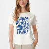 Comma T-Shirt Mit Front-Print Shirts