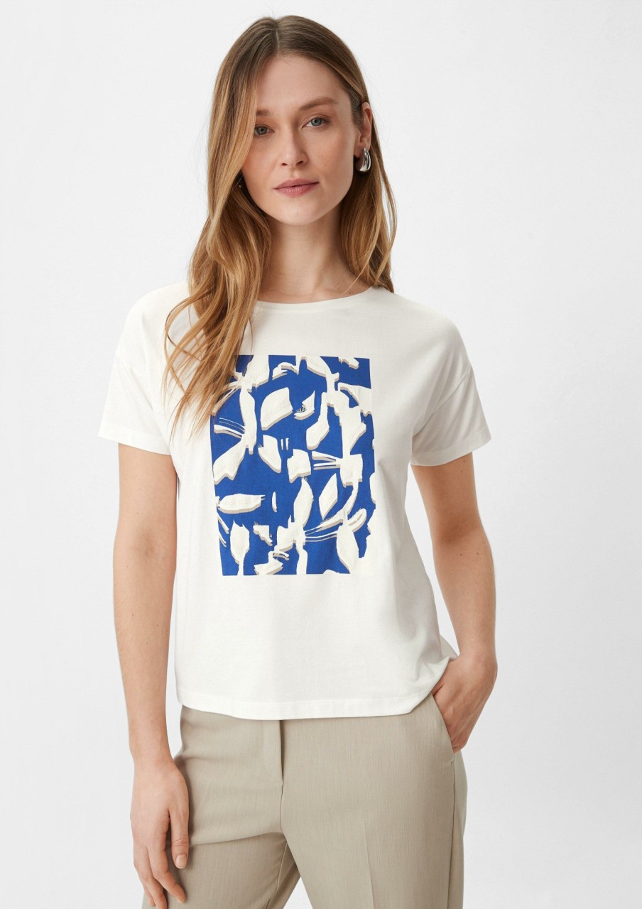 Comma T-Shirt Mit Front-Print Shirts