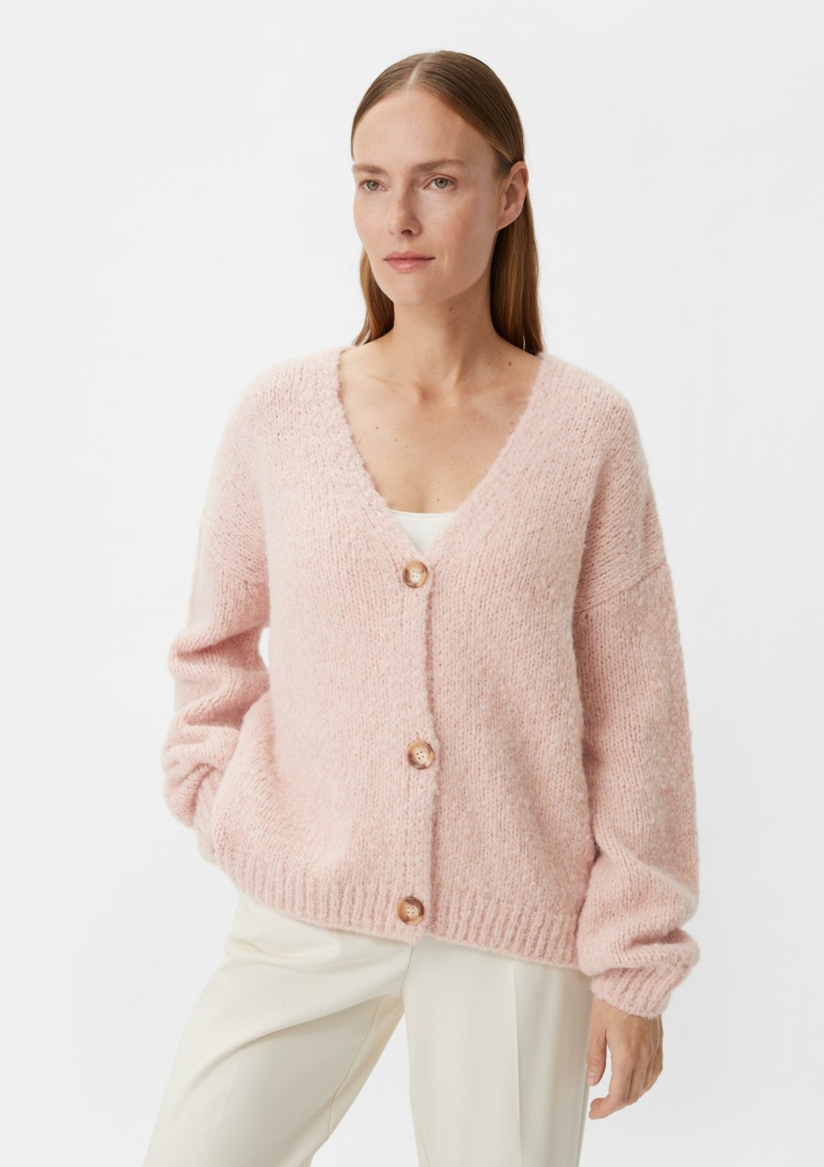 Comma Cardigan Aus Alpakamix Strick