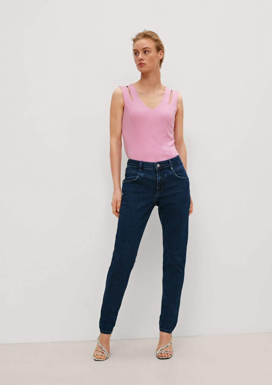 Comma Regular: Jeans Mit Sattelbund Jeans