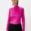 Comma Turtleneck Aus Reiner Viskose Shirts