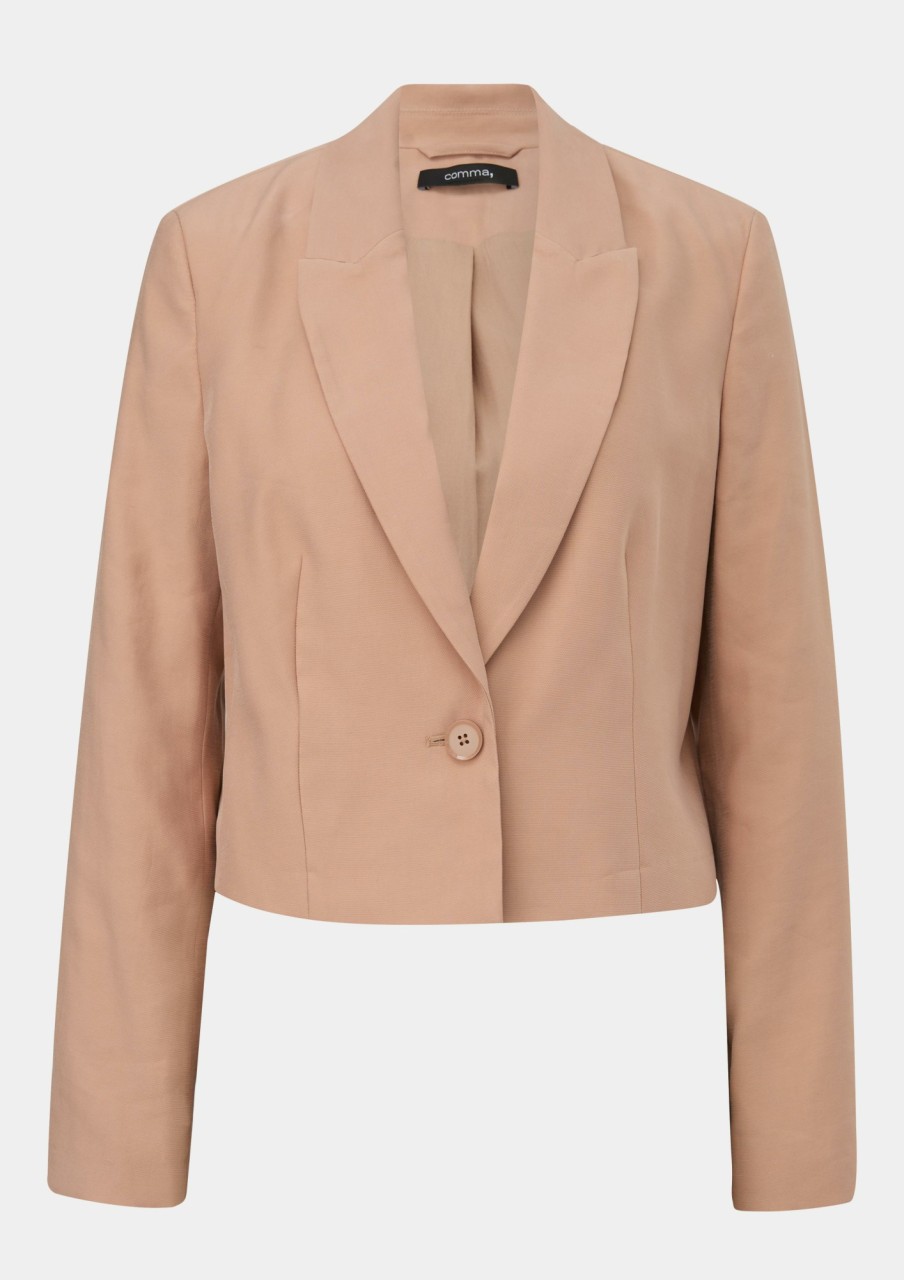 Comma Kurzblazer Mit Piquestruktur Blazer