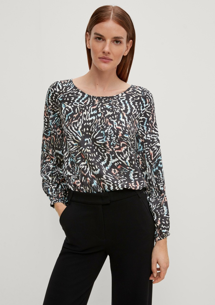 Comma Bluse Mit Faltendetails Blusen