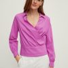 Comma Bluse In Wickel-Optik Blusen