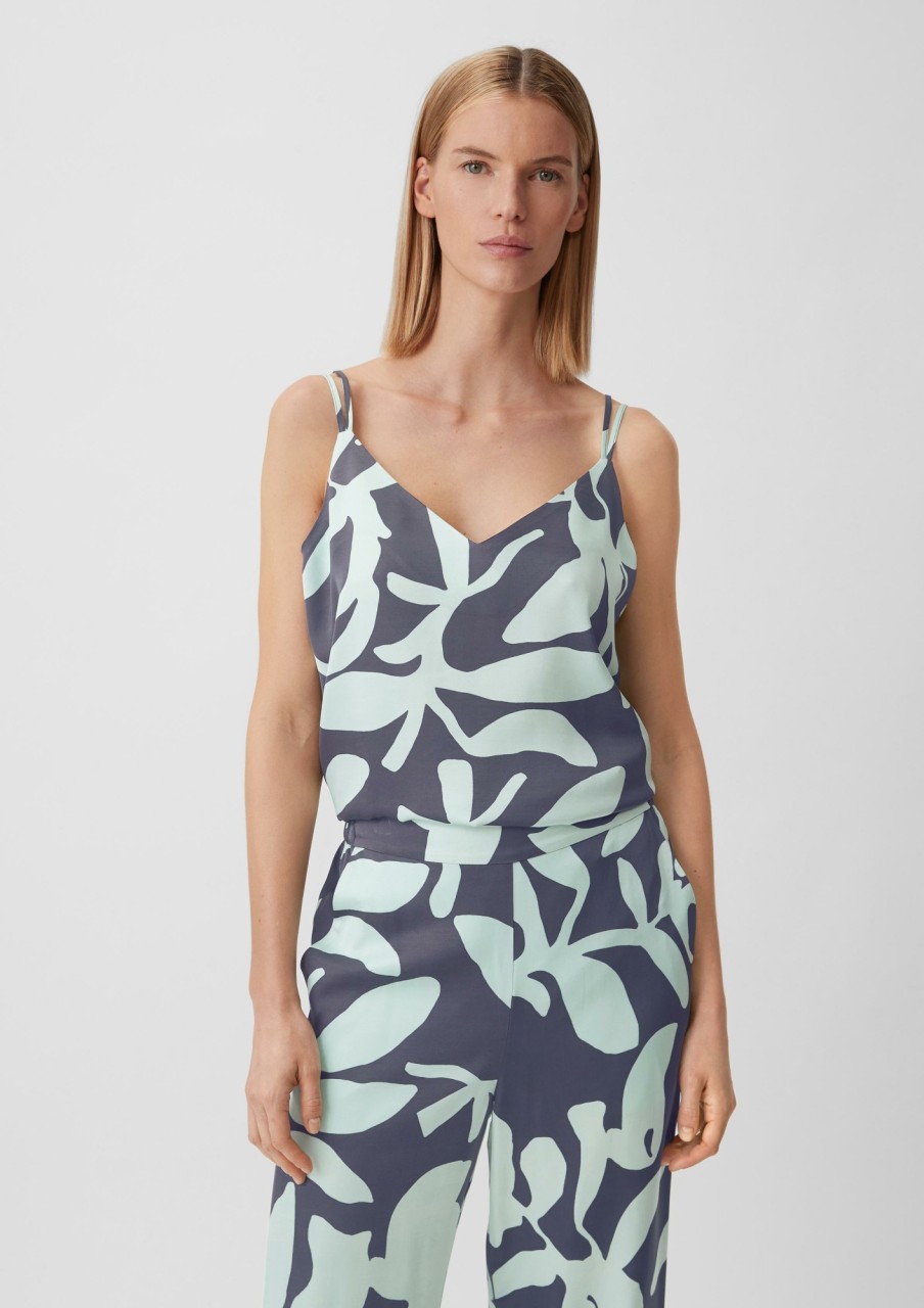 Comma Top Mit Allover-Print Blusen