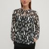 Comma Bluse Mit Ruschenkragen Blusen