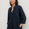 Comma Longbluse Aus Leinenmix Blusen